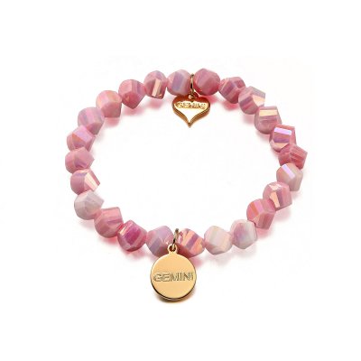 Armband Crazy Pearls, ljusrosa