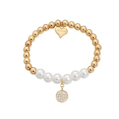 Armband Elegans, pärlor/guld