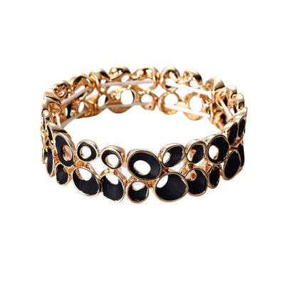 Armband Stella, svart/guld