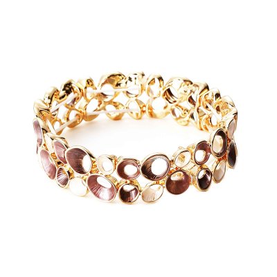 Armband Stella, brun/guld