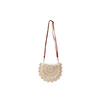 Miniväska Crochet, Cream