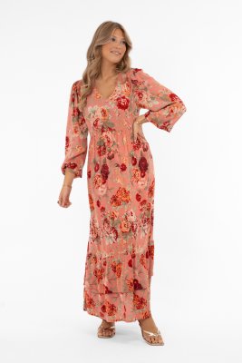 Klänning Ambrosia, Rose/Pistachio/Red