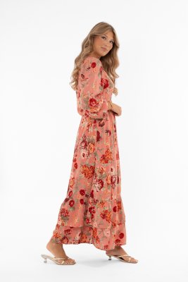 Klänning Ambrosia, Rose/Pistachio/Red