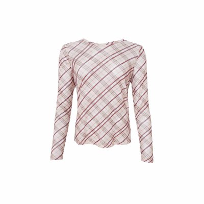 Meshtopp Kamma, Beige Tartan