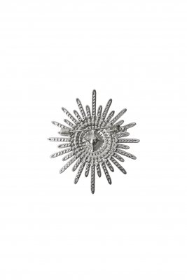 Brosch Galaxy, silver/pärla