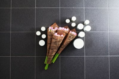 Doftljus 45 h, BUBBEL & ROSA GRAPE.