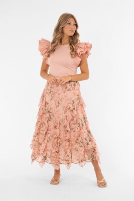 Kjol Blossom, Powder Pink/Rose