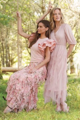 Kjol Blossom, Powder Pink/Rose