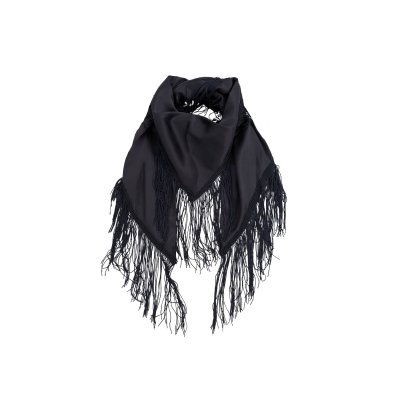 Scarf med fransar Julietta, svart