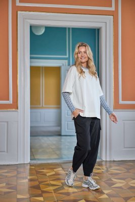 Barrelbyxor Davina Cargo, svart