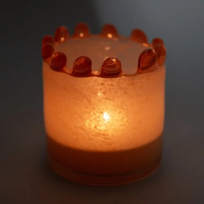 Ljuslykta Diana pastellorange 10cm, Olsson & Jensen