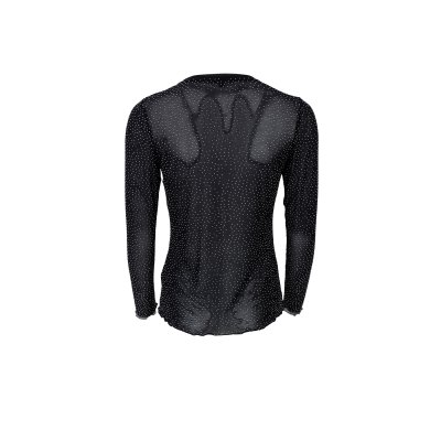 Meshtopp Alexis, svart/strass