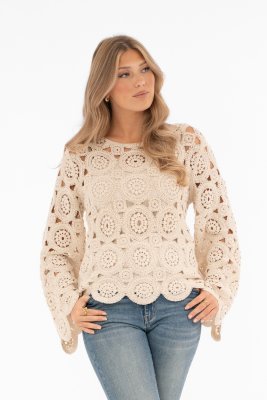 Freya Sweater, Creme