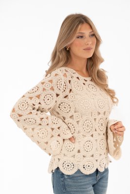 Freya Sweater, Creme