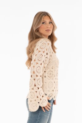 Freya Sweater, Creme