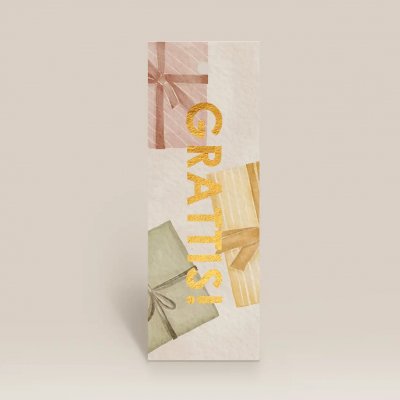 Kort/tag Card Store, Grattis med paket