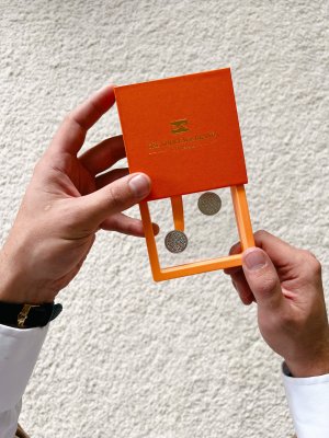 Hampus – Fejk-manschettknappar Silver (2-pack)