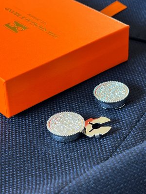 Hampus – Fejk-manschettknappar Silver (2-pack)