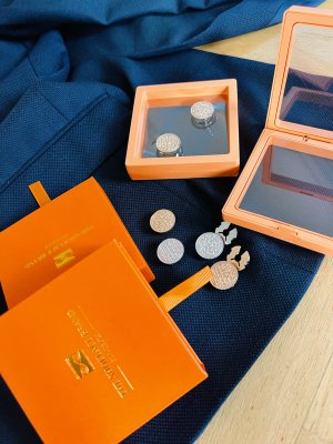 Hampus – Fejk-manschettknappar Silver (2-pack)