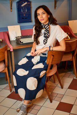 T-shirt May Flowerpatch, Off White