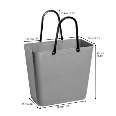 Väska HINZA hög, Nougat, Recycled Plastic