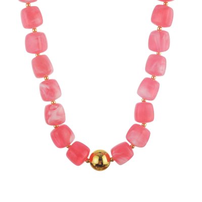 Kort Halsband Trendy, rosa/guld