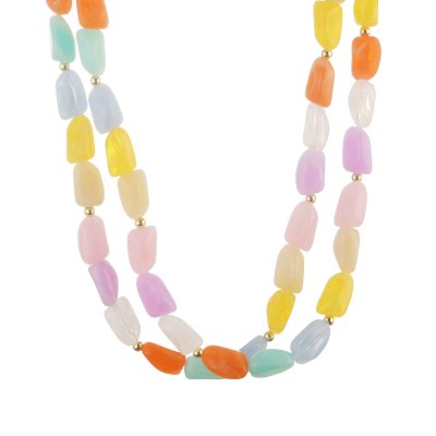 Kort halsband Happy, multi