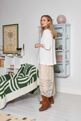 Spetskjol Debbie, Cream