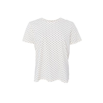 T-shirt Mayra, vit med svarta prickar