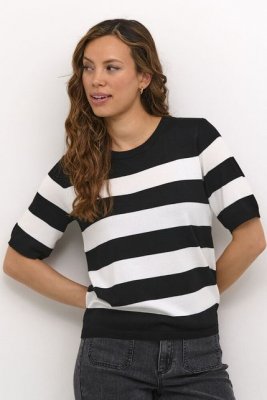 KAlizza Striped Knit - Black/Chalk Bold Stripe - Black
