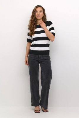 KAlizza Striped Knit - Black/Chalk Bold Stripe - Black
