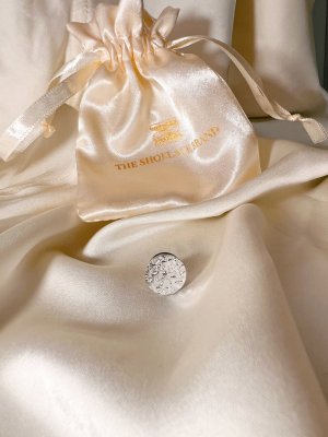 Silver textured Pin, passar till våra knappsmycken