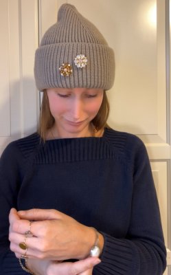 Silver textured Pin, passar till våra knappsmycken