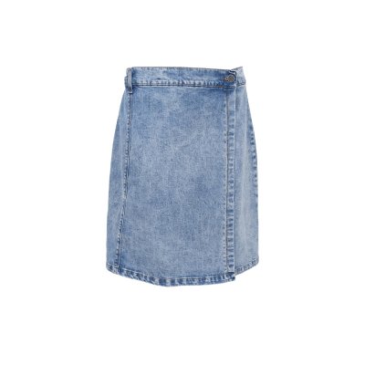Kjol omlott Russel, Light Denim