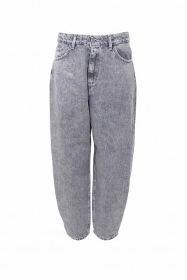 Jeans Barrel Izzy, Grå Denim
