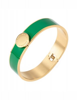 Barcelona armband, grön/guld, By Jolima