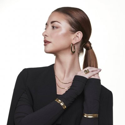 Örhängen Lou Hoop, guld