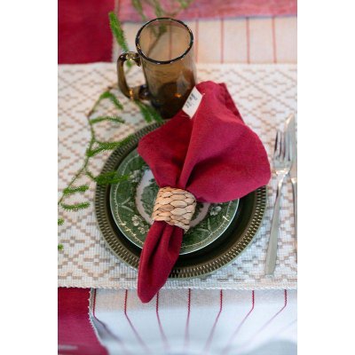 Tygservett Vide, röd