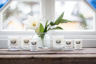 Doftljus 45 h, BUBBEL & ROSA GRAPE.