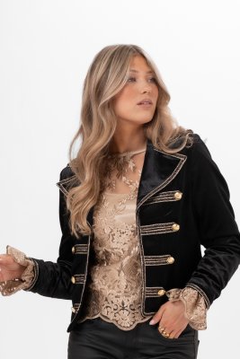 Jacka Lisa Marie, svart/guld