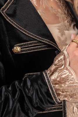 Jacka Lisa Marie, svart/guld