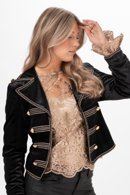 Jacka Lisa Marie, svart/guld