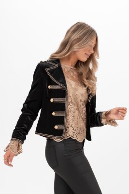 Jacka Lisa Marie, svart/guld