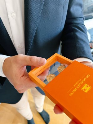 Magnus – Fejk-manschettknappar Guld (2-pack)