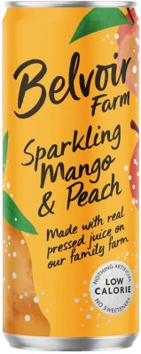 Burk Mango & Persika lemonad Low Calorie 330ml