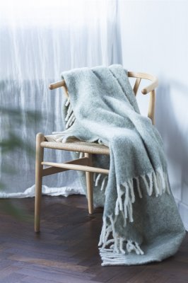 Pläd Morgan, ljusgrön