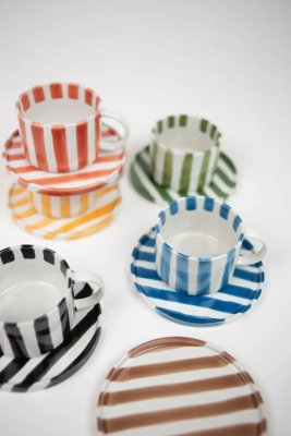 Mugg med fat Monica, grön