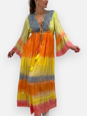 Nira Maxiklänning med tofsar