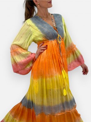 Nira Maxiklänning med tofsar