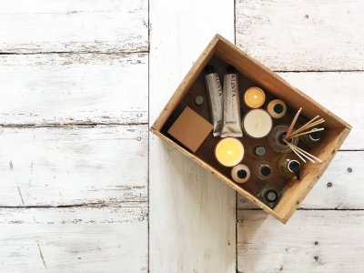 Doftljus 45 h, BUBBEL & ROSA GRAPE.